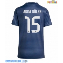 Camisa de time de futebol Real Madrid Arda Guler #15 Replicas 2º Equipamento Feminina 2025-26 Manga Curta